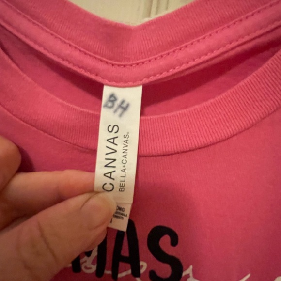 Canvas Bella Canvas Pink Graphic Tee -Medium - Picture 3 of 5